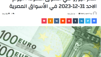 سعر اليورو في السوق السوداء اليوم الاحد 31-12-2023 في الأسواق المصرية